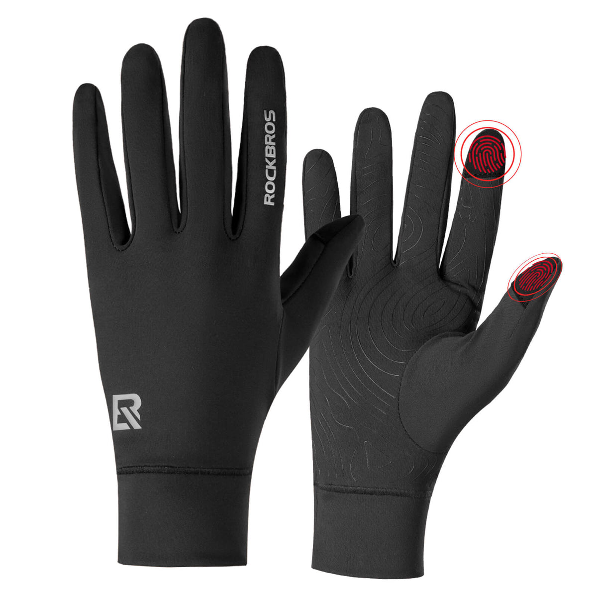 ROCKBROS Fahrradhandschuhe Anti-Rutsch Reflektierend