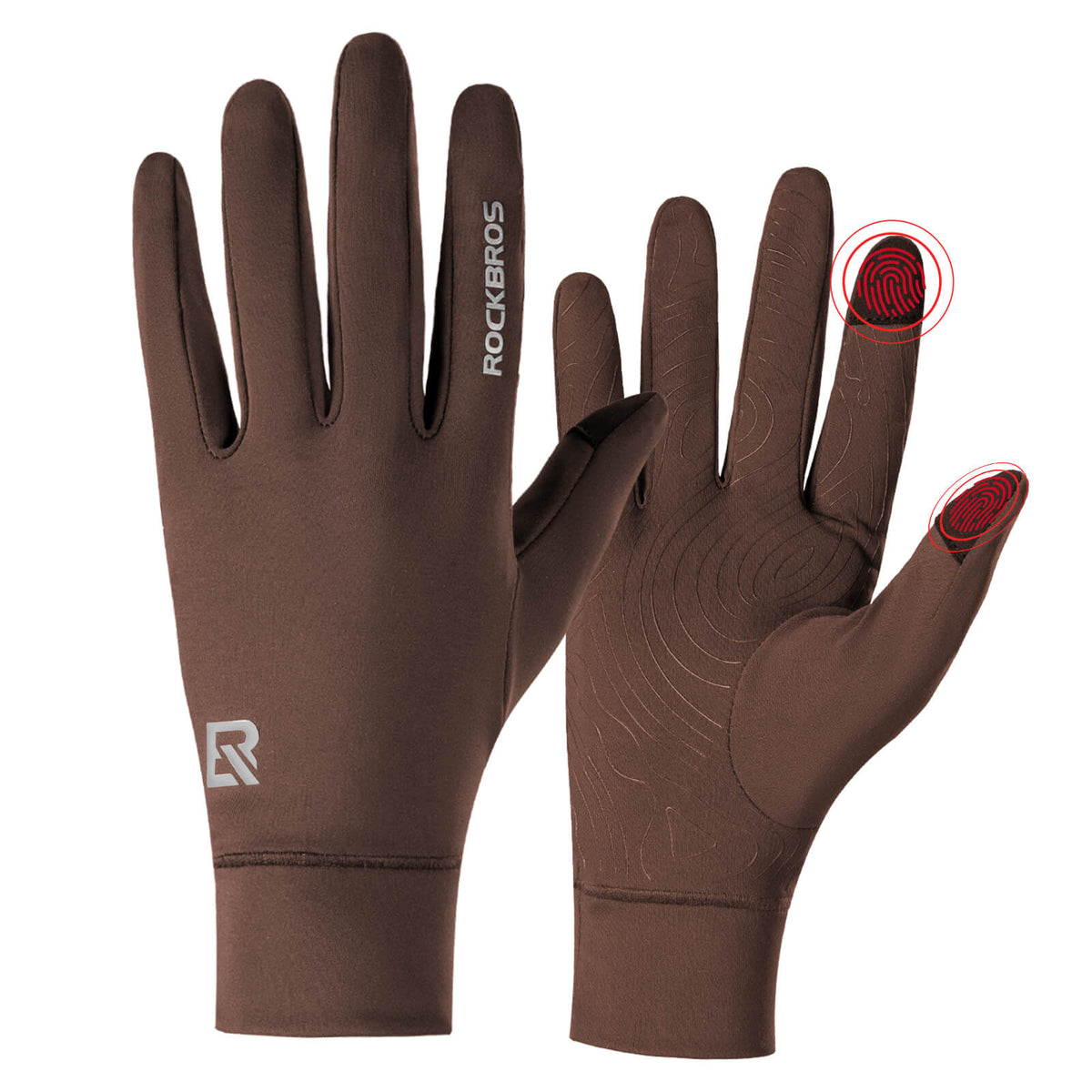ROCKBROS Fahrradhandschuhe Anti-Rutsch Reflektierend