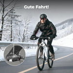 ROCKBROS Winter Lenkerstulpen Winddicht Handschuhe Schwarz