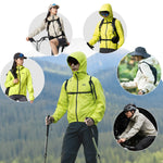 Neon Gelb Jacke Regenjacke Leicht Wasserdicht 0-15° Herren/Damen