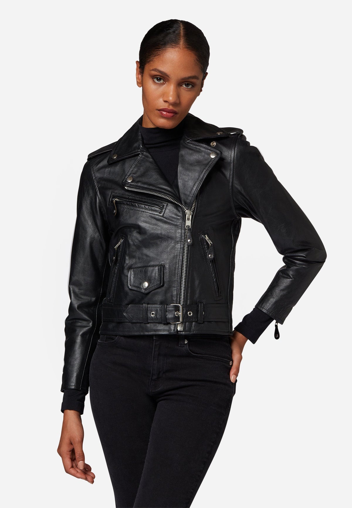 Damen Lederjacke Brando Girl