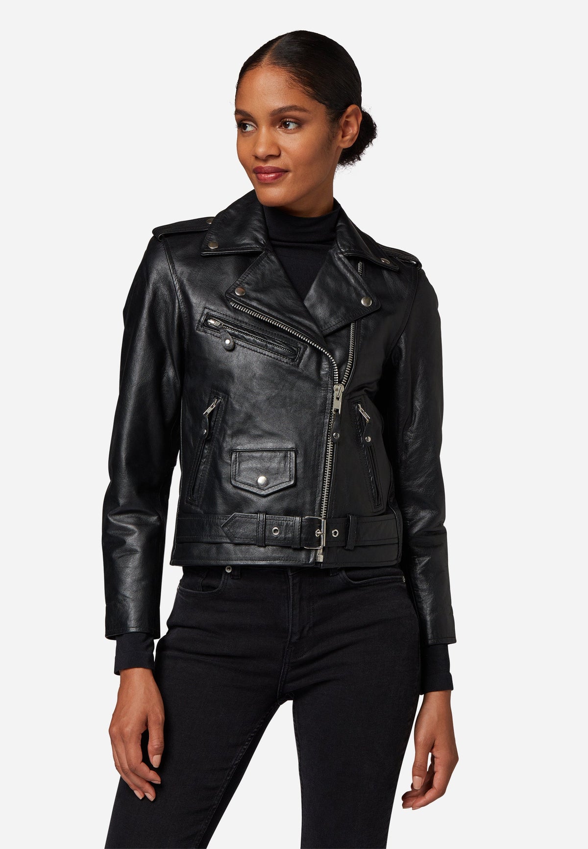 Damen Lederjacke Brando Girl