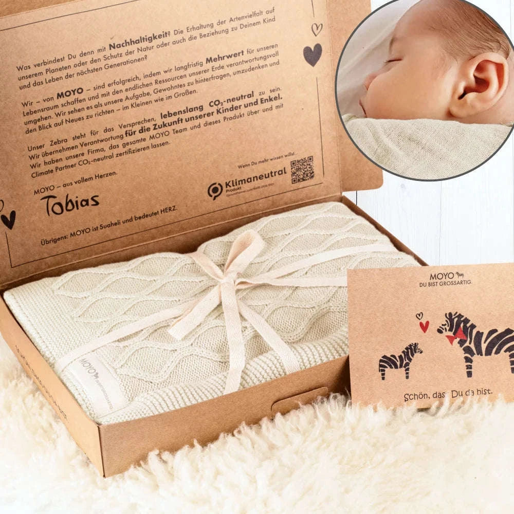 Babydecke Wellen-Struktur "Anmutiger Wellenreiter" Namma Markt