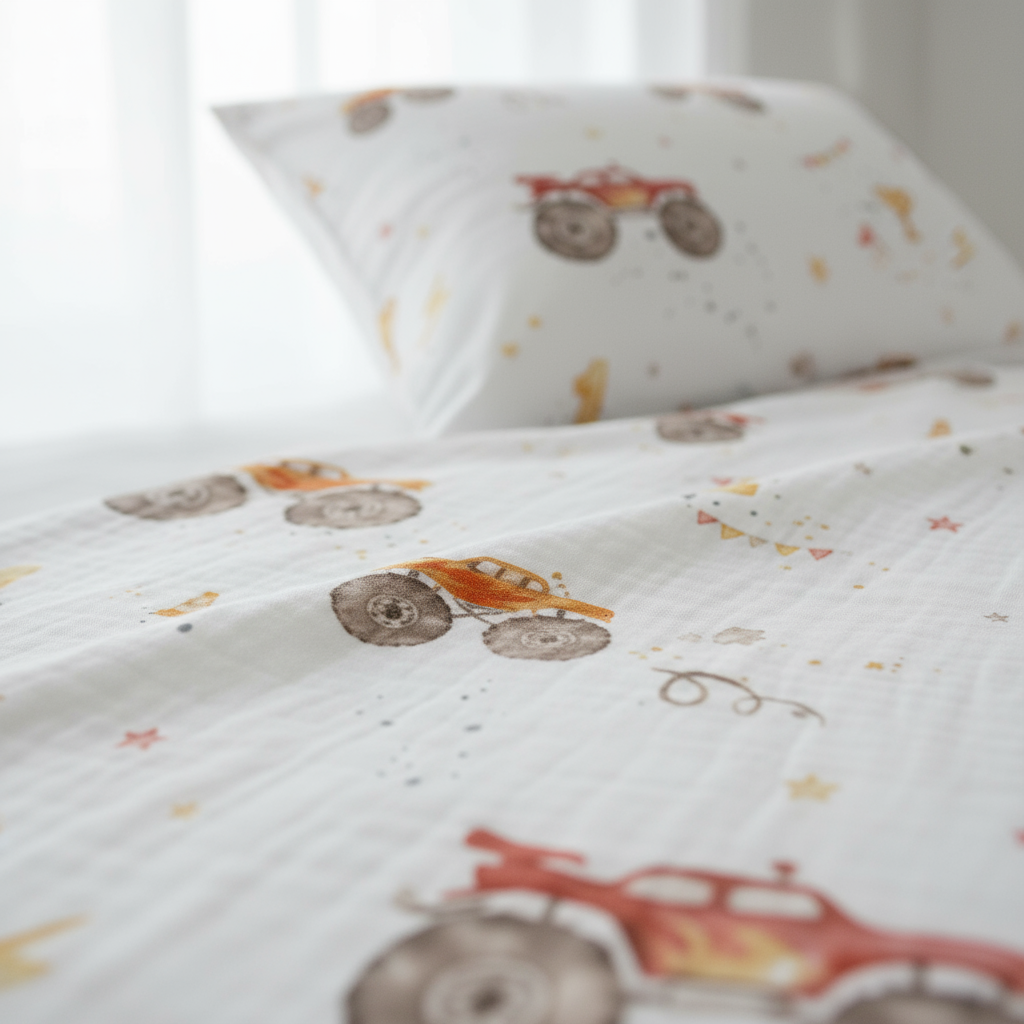 "Monstertrucks" Premium Kinderbettwäsche