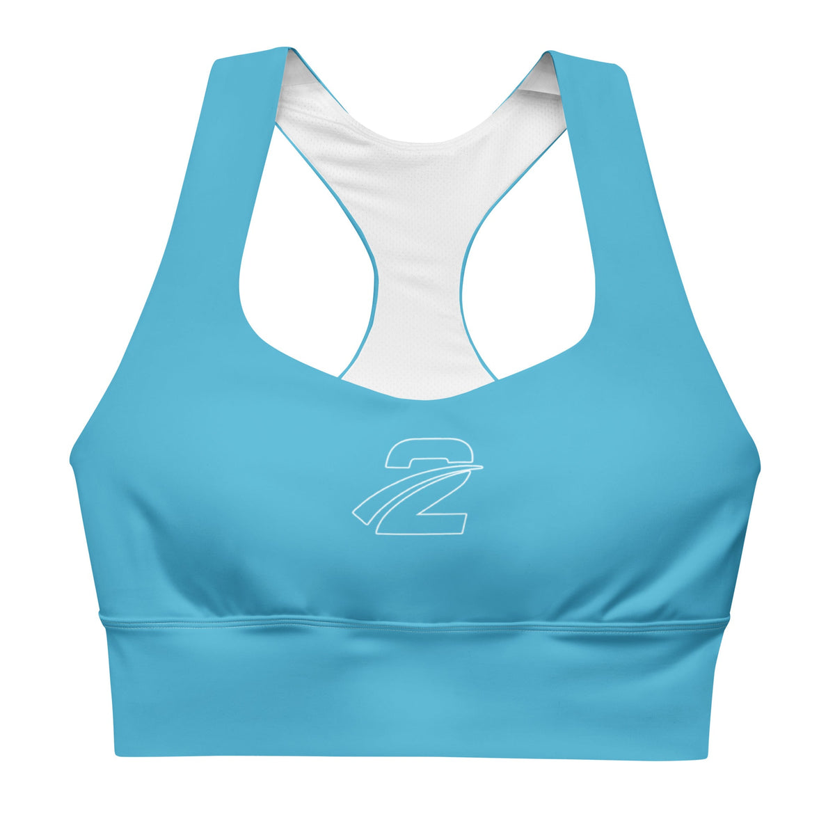 Recycled Longline Sports Bra 'Bluey'