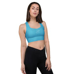 Recycled Longline Sports Bra 'Bluey'