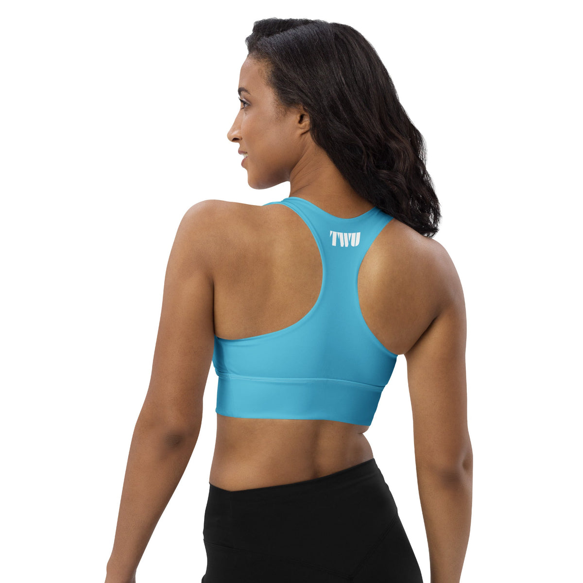 Recycled Longline Sports Bra 'Bluey'