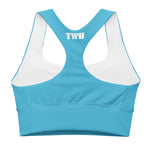Recycled Longline Sports Bra 'Bluey'