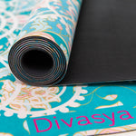 Reise Yogamatte: dünn & leicht | faltbar & rutschfest | Dark Mandala