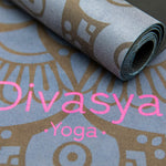 Reise Yogamatte: dünn & leicht | faltbar & rutschfest | Dark Mandala