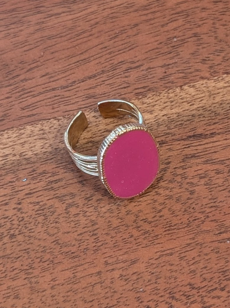 Ring verstellbar Fuchsia Pink Bijoux 8110101