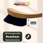 Schuhbürste mit Rosshaar Borsten - Sneaker Cleaner mit XXL Holzgriff