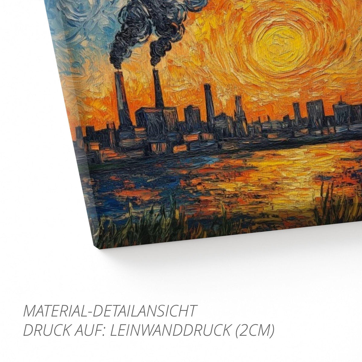 Ruhrpott Sundowner in Öl-Premiumdruck