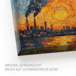 Ruhrpott Sundowner in Öl-Premiumdruck