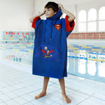 Superman Poncho, Baumwolle Velours