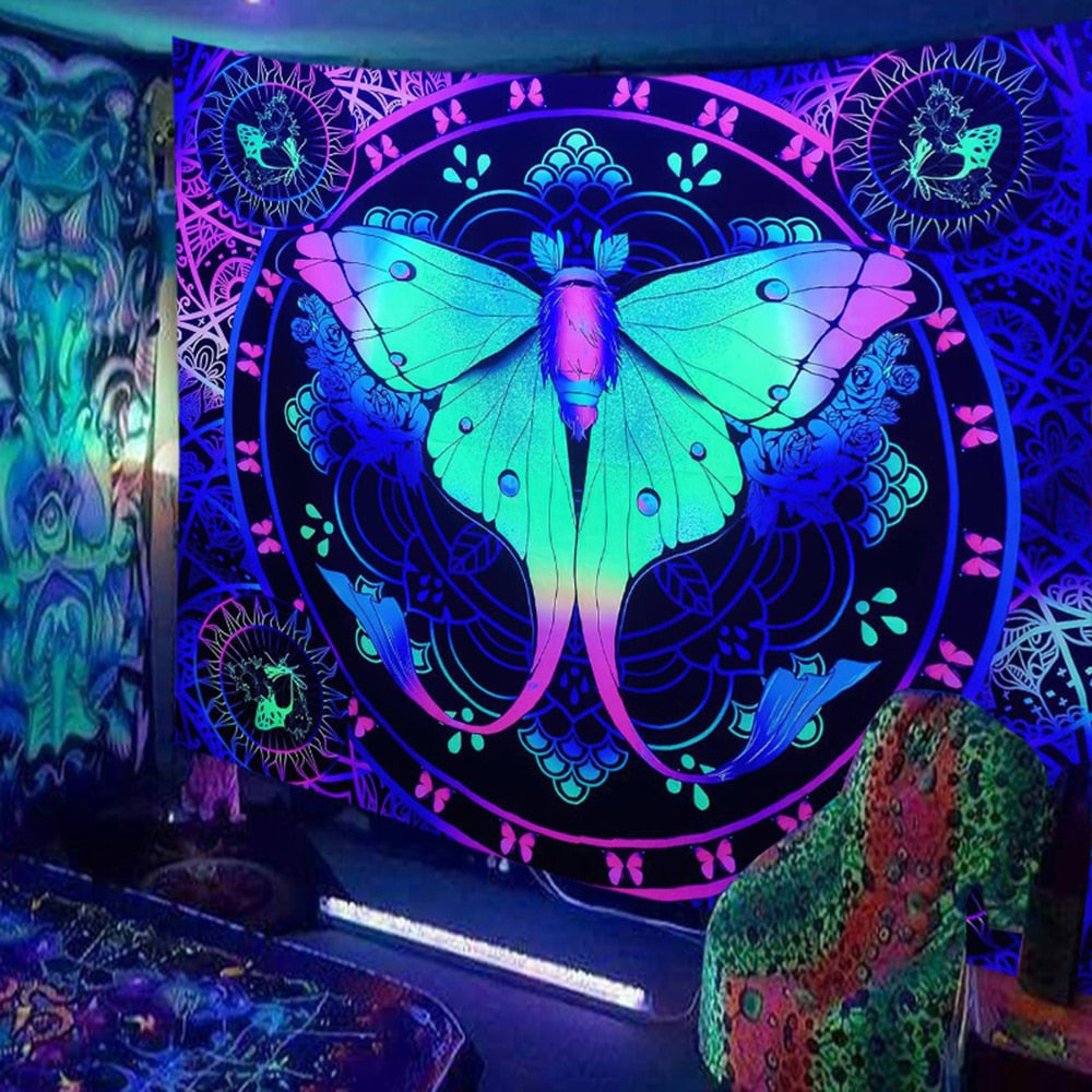 Animals and  Hippies Schwarzlichtposter