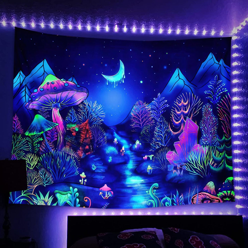 Psychedelic Light Schwarzlichtposter