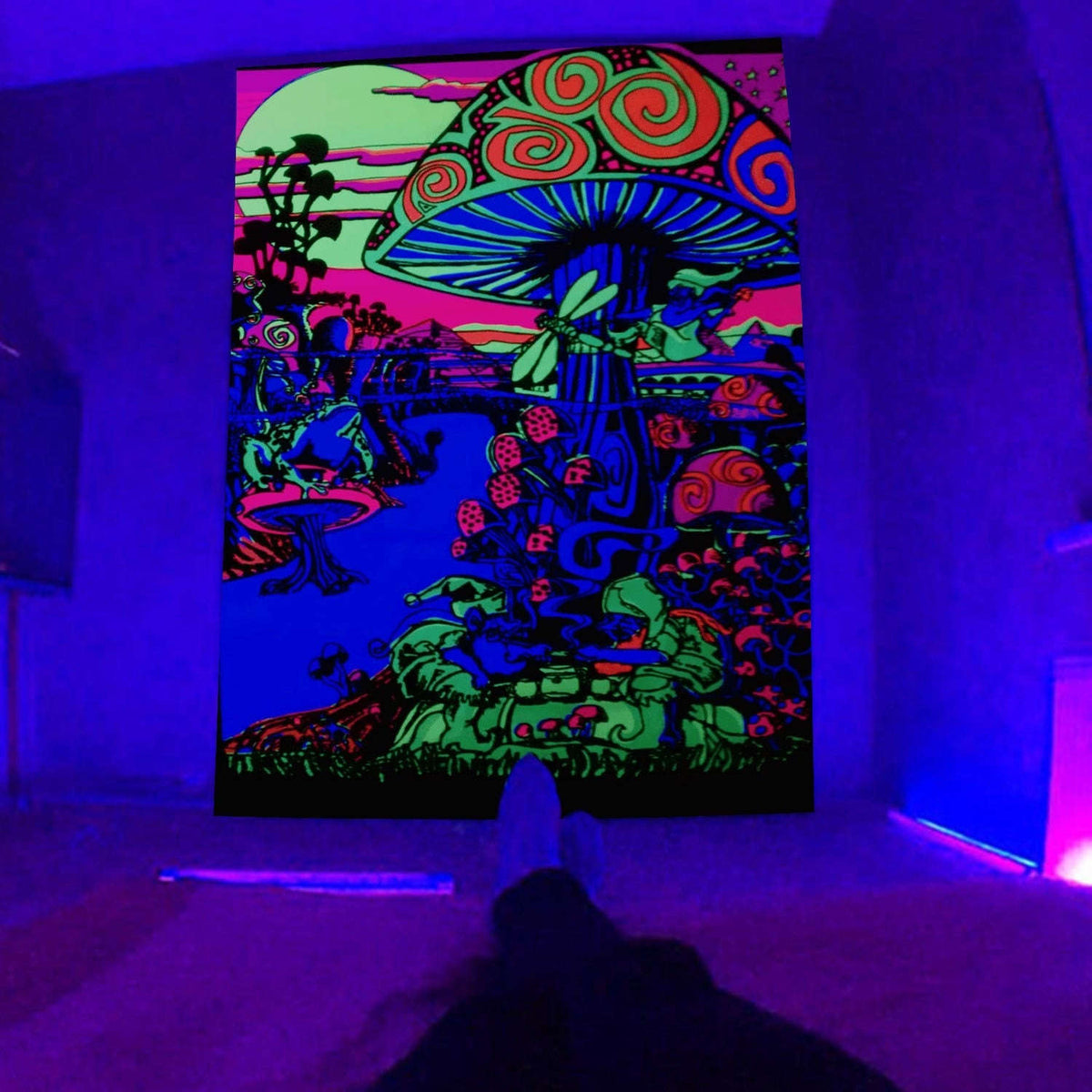 Sun Fluorescence Schwarzlichtposter