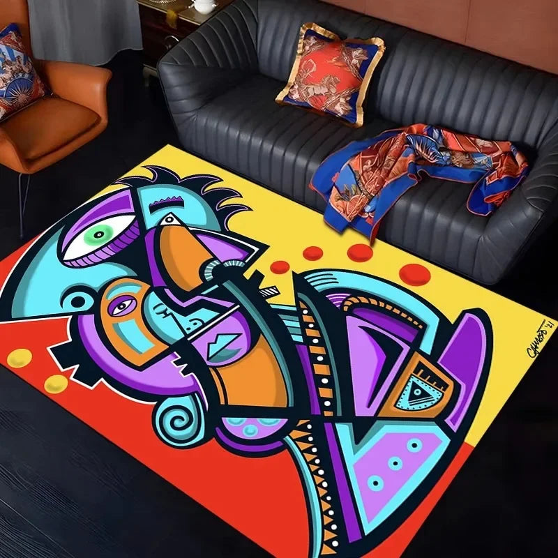 Picassostyle Abstrakt Design Teppich