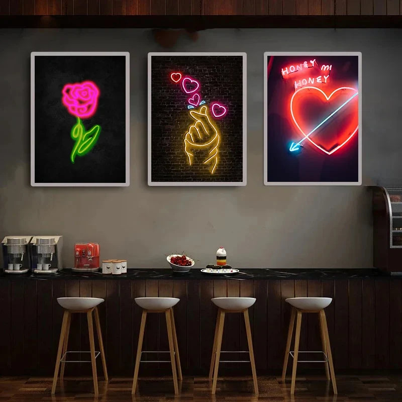 Neon Love Neon Poster