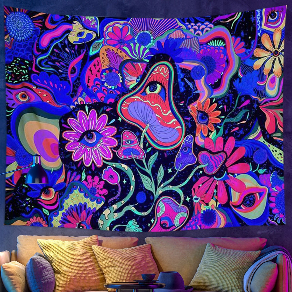 Psychedelic Light Schwarzlichtposter