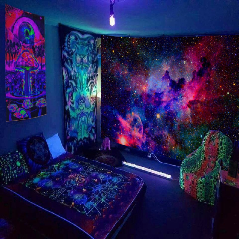 Starry UV Schwarzlichtposter