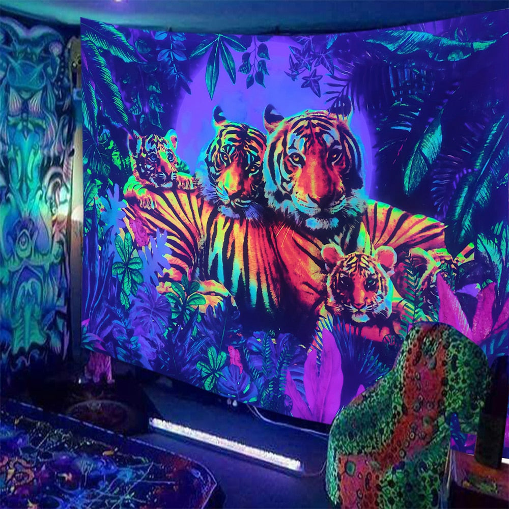 Trippy Kisses Schwarzlichtposter