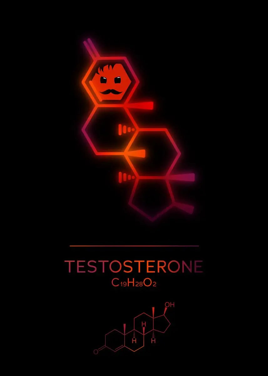 Neon Molecular Poster