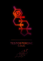 Neon Molecular Poster