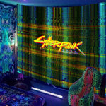 Cyberpunk Futuristic Schwarzlichtposter