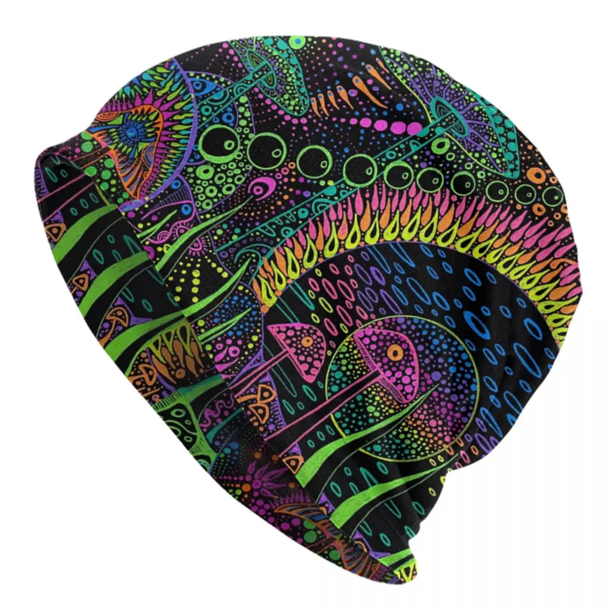 Psychedelic Skull Art Poster