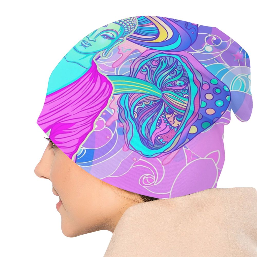 Psychedelic Skull Art Poster