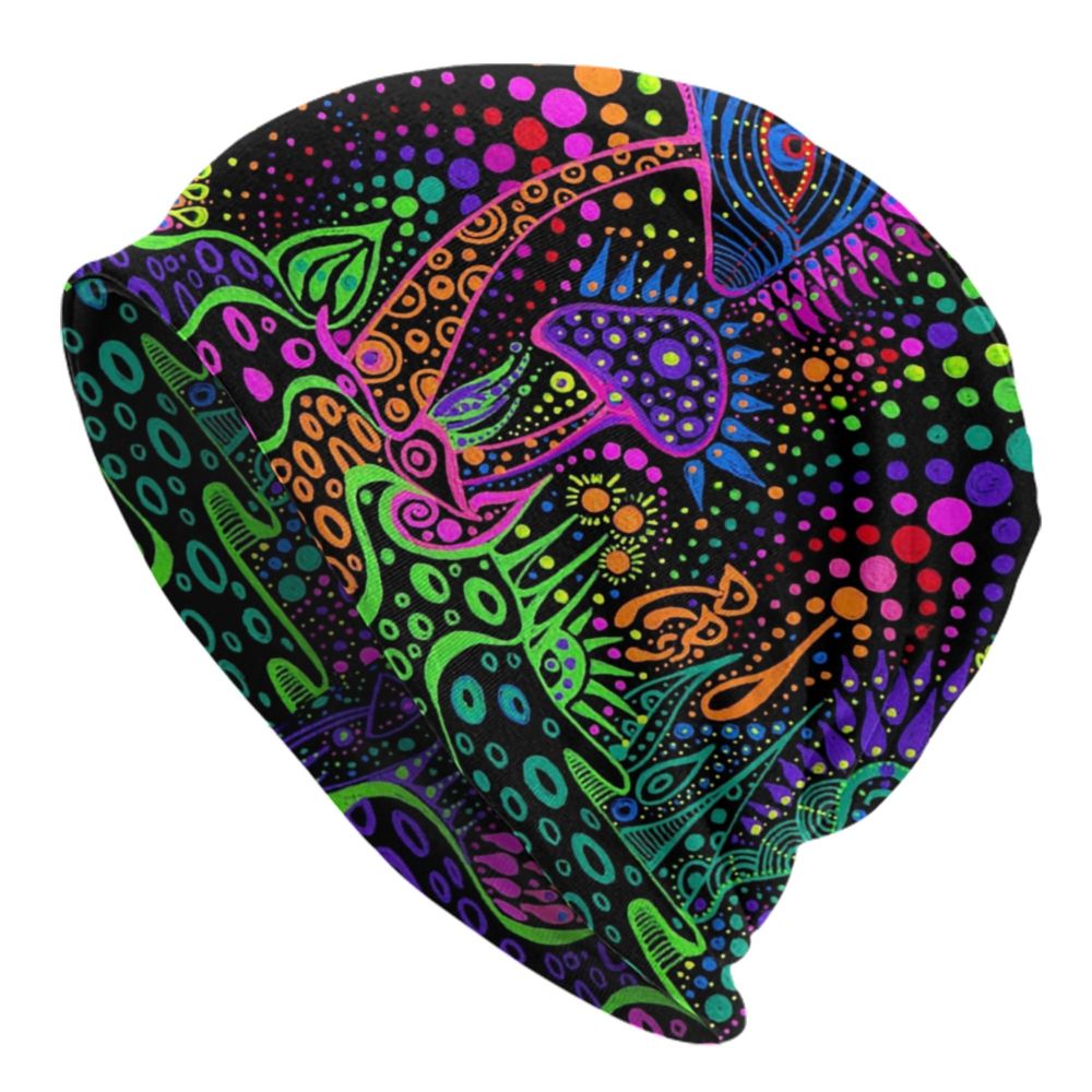 Psychedelic Skull Art Poster