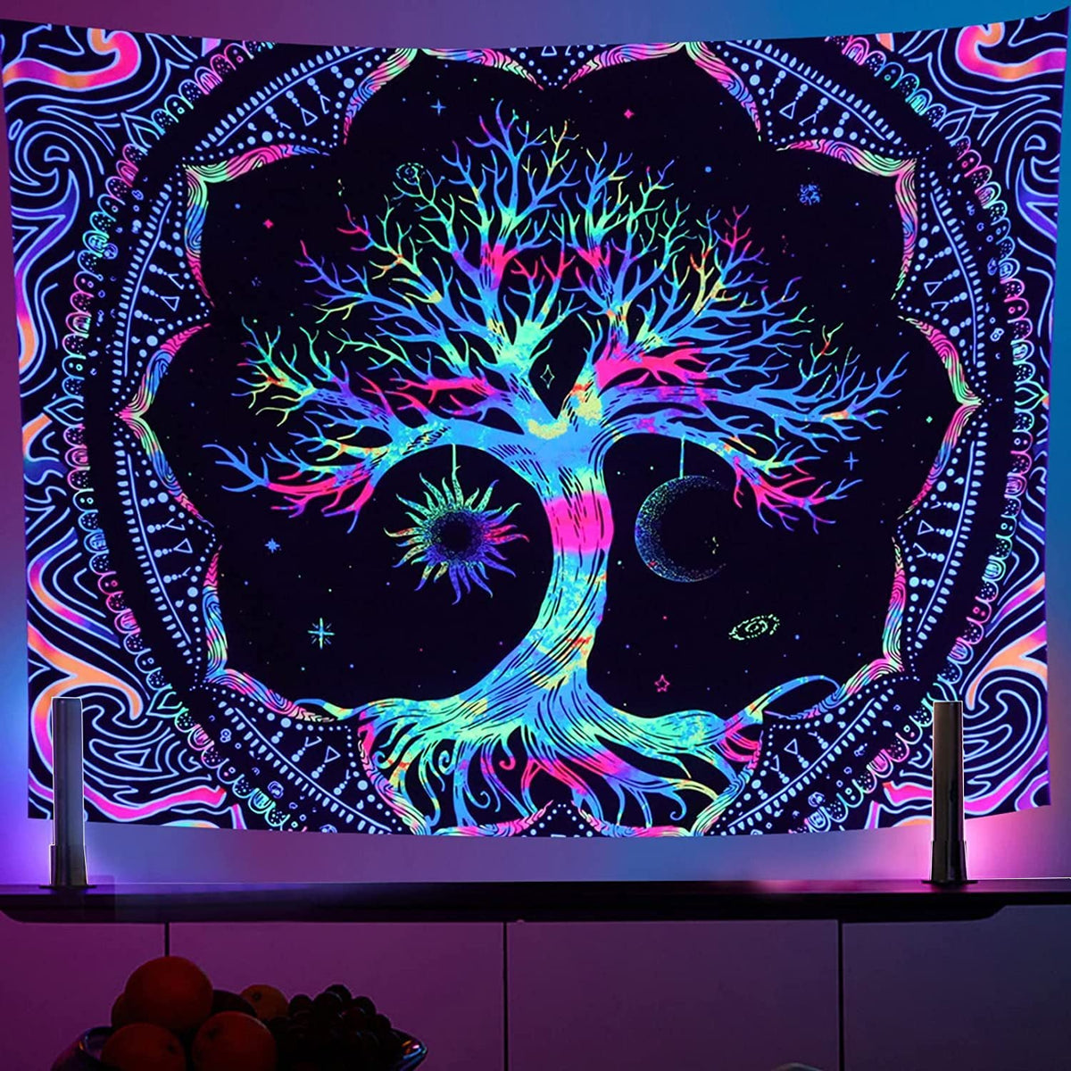 Luminous Tree Schwarzlichtposter