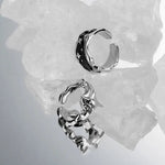 Silberfarbener Sterne Ring