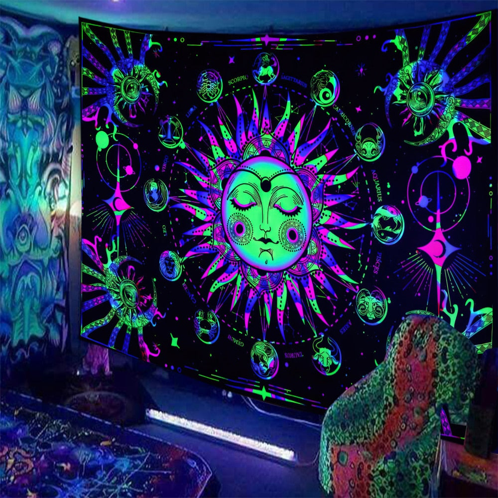 Trippy Kisses Schwarzlichtposter