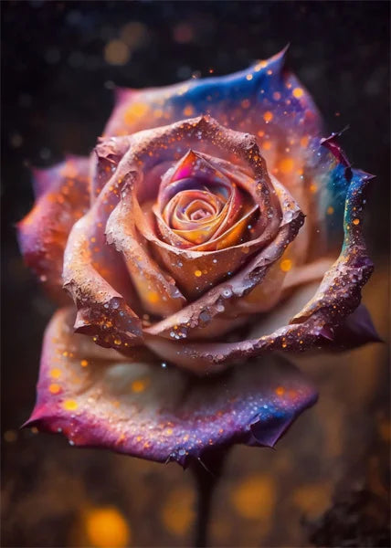 Lotus Gold Schwarzlichtposter