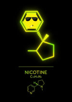 Neon Molecular Poster
