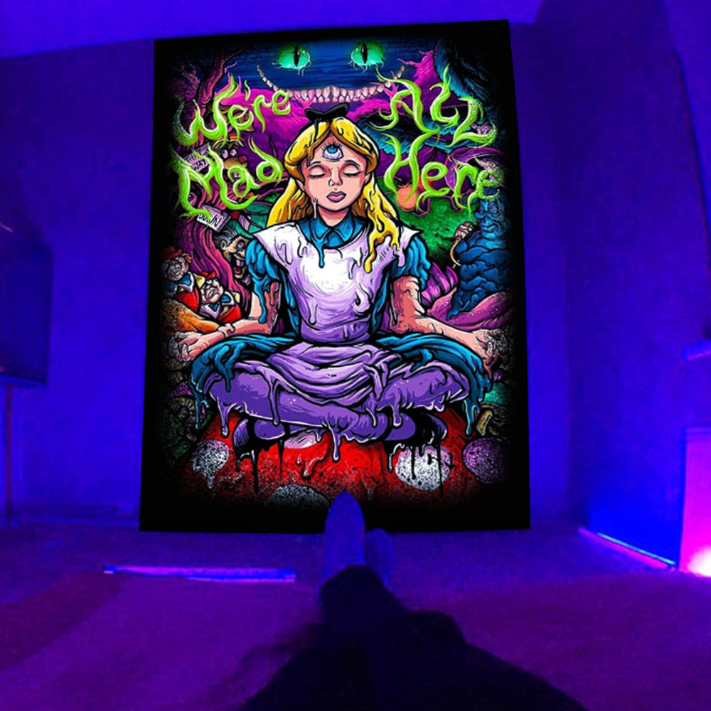Boho Cloth Schwarzlichtposter