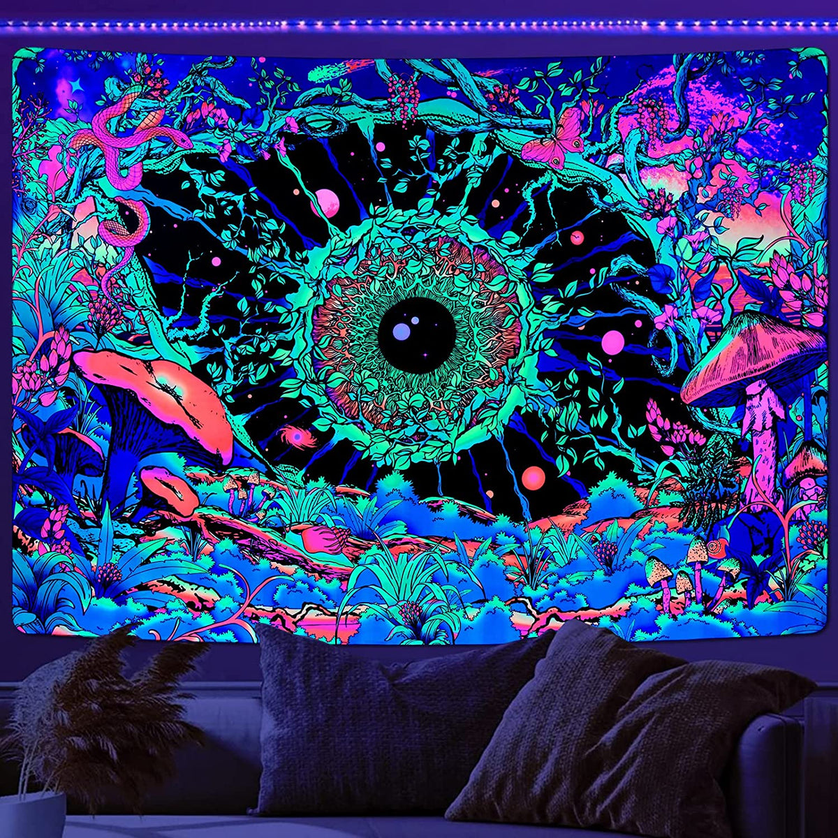 Bohemian Room Schwarzlichtposter