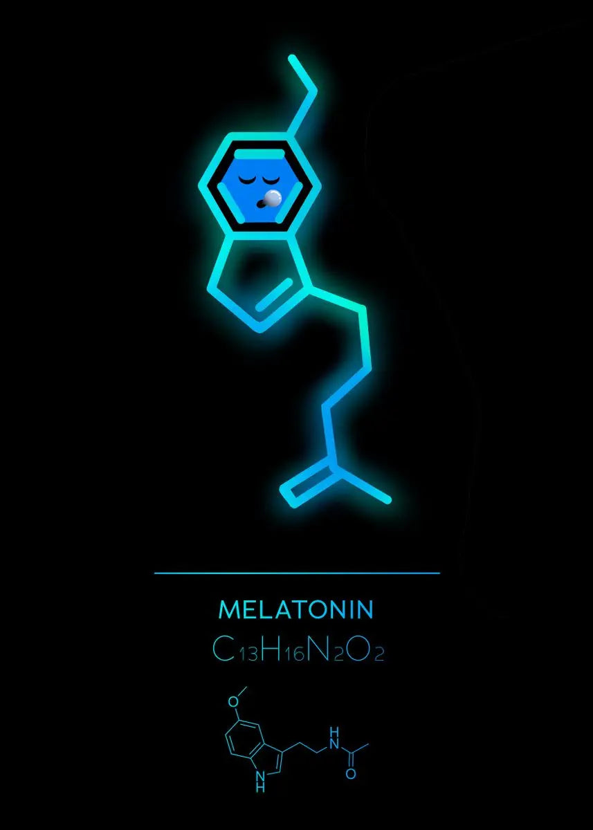 Neon Molecular Poster