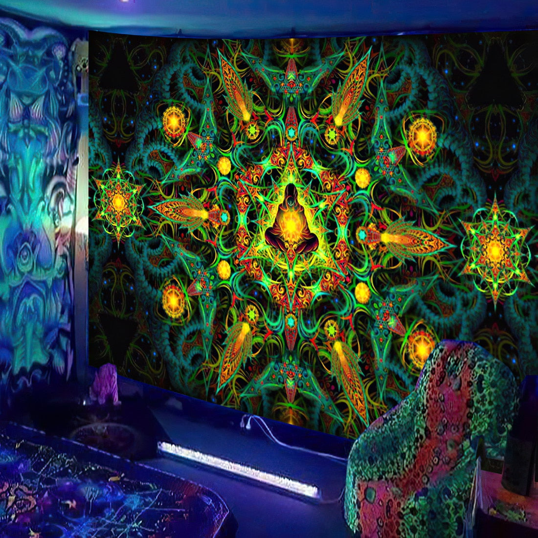 Animals and  Hippies Schwarzlichtposter