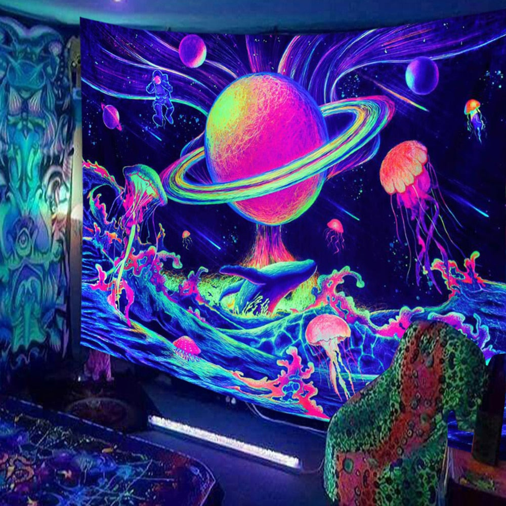 Animals and  Hippies Schwarzlichtposter