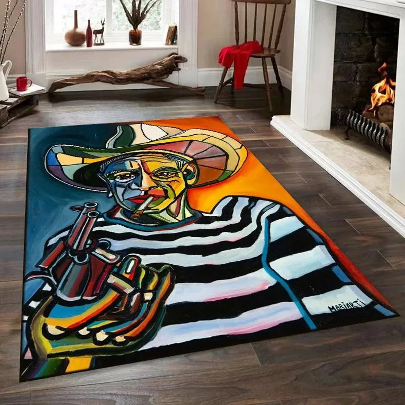 Picassostyle Abstrakt Design Teppich