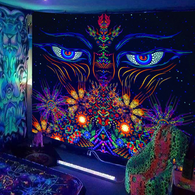 Starry UV Schwarzlichtposter