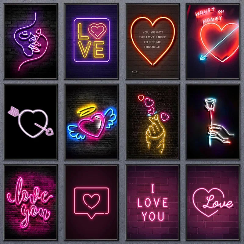 Neon Love Neon Poster