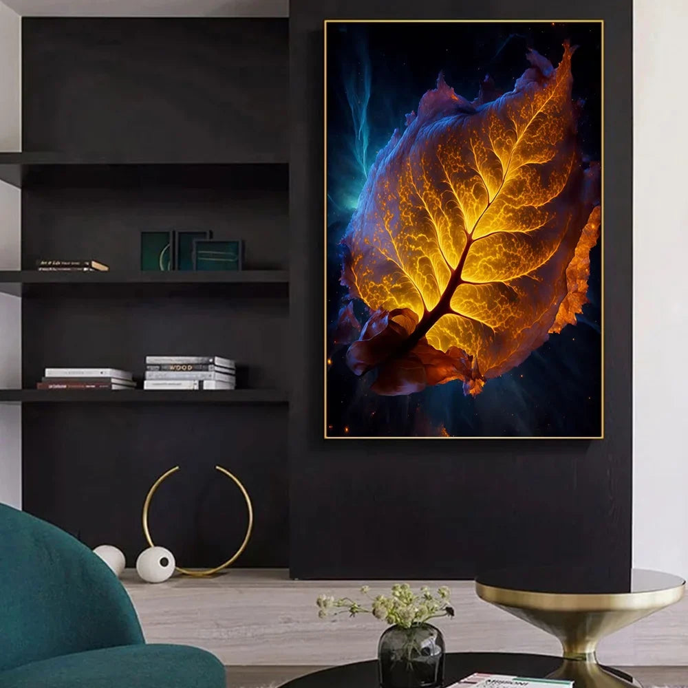 Lotus Gold Schwarzlichtposter