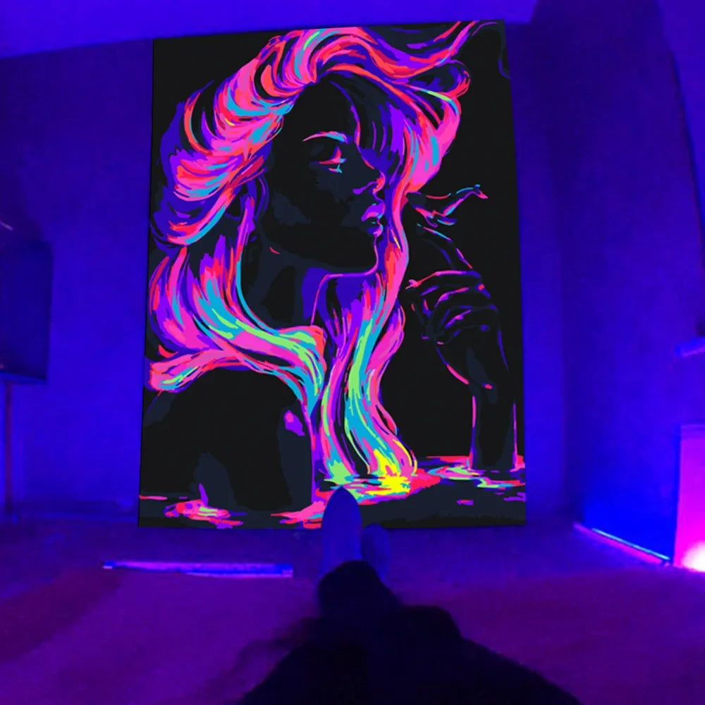 Monero UV Schwarzlichtposter