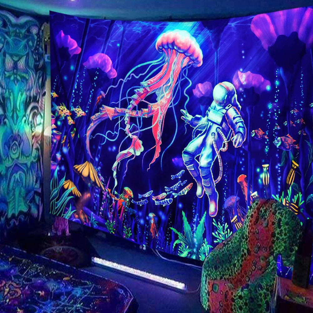 Animals and  Hippies Schwarzlichtposter