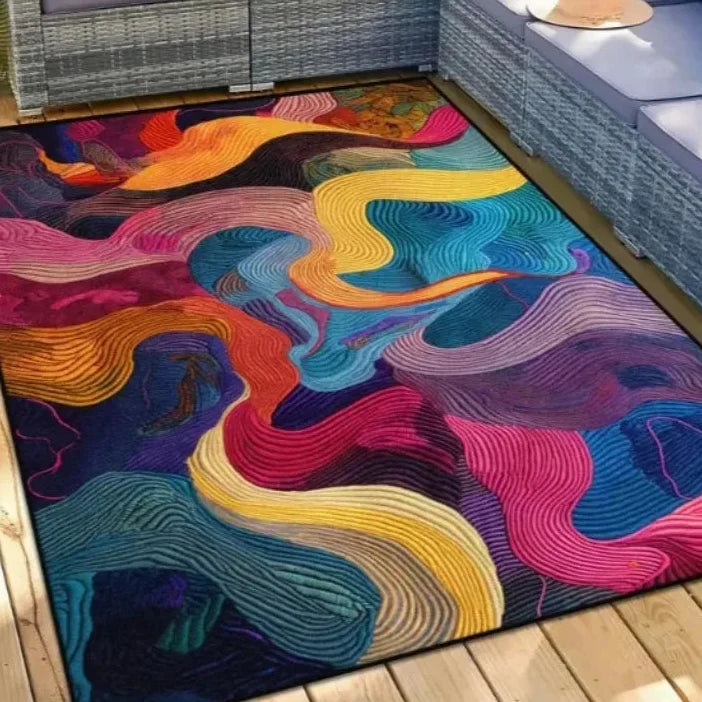 Geometrischer Abstrakt Design Teppich